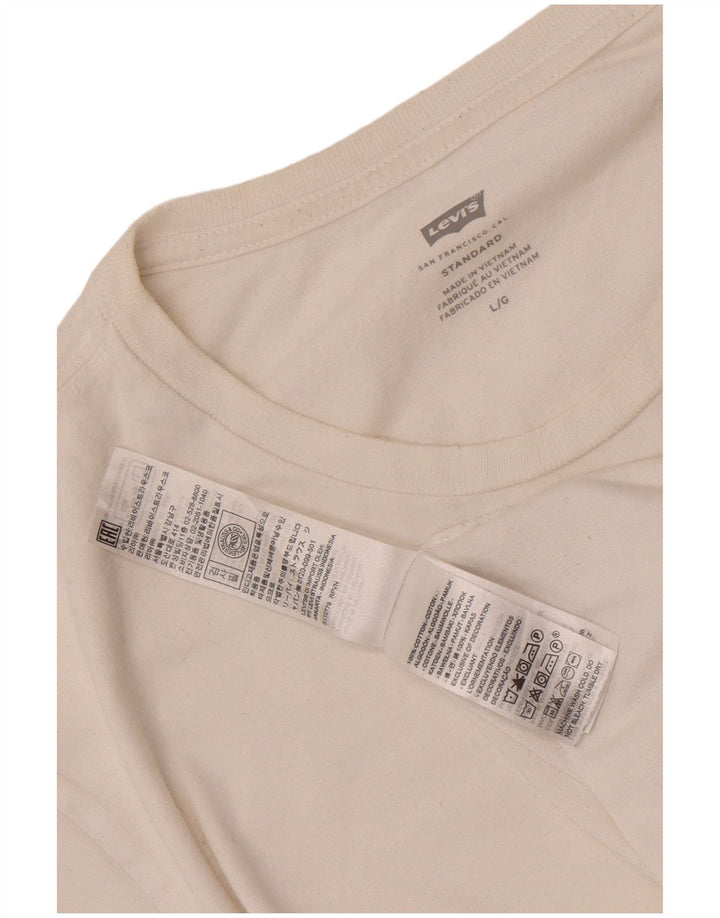 Levi's Tee-Shirt Standard Homme Blanc Large Coton