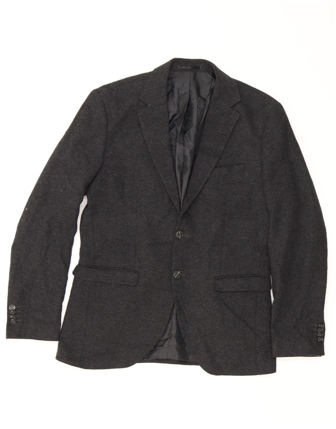 JACK & JONES Veste Blazer 2 Boutons Homme UK 42 XL Gris Chevrons