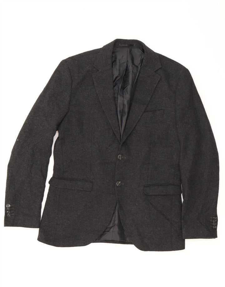 JACK & JONES Veste Blazer 2 Boutons Homme UK 42 XL Gris Chevrons