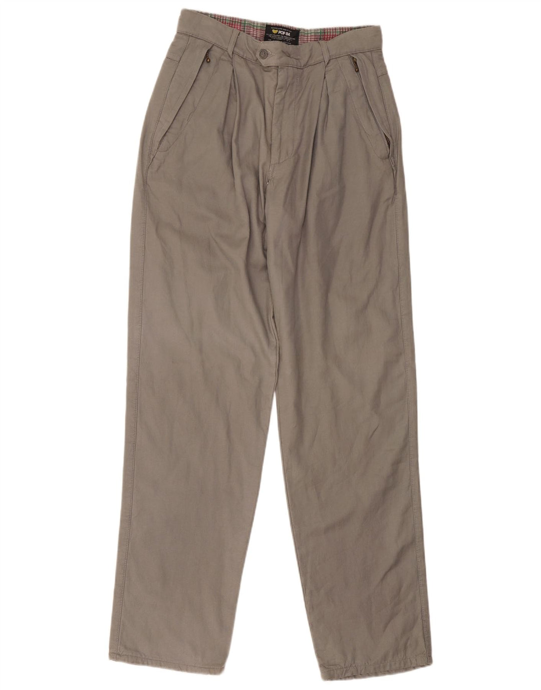 POP 84 Pantalon de costume pour homme W34 L34 Gris Viscose