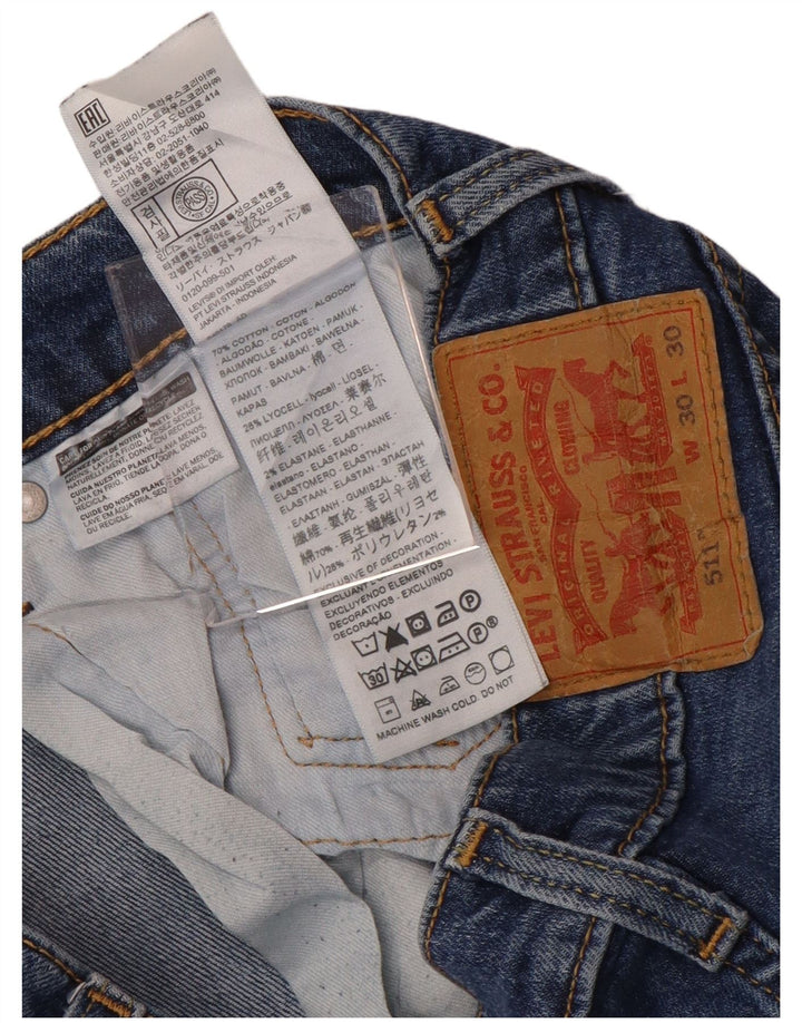 Levi's Jean Slim 511 Homme Bleu W30 L30 Coton