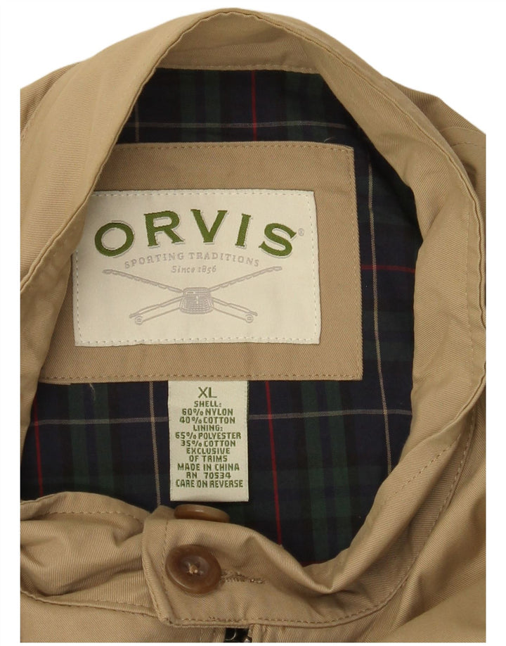 Orvis Veste Bomber Homme UK 42 XL Nylon Beige