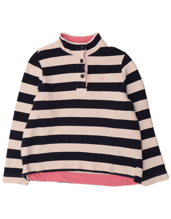 Crew Clothing Sweat-shirt pour femme UK 18 XL Bleu marine rayé