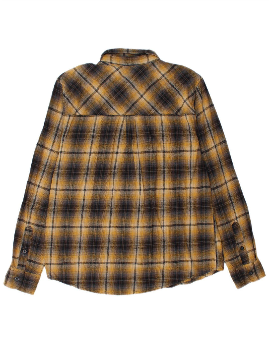 Mountain Warehouse Chemise en flanelle pour homme en coton à carreaux jaunes