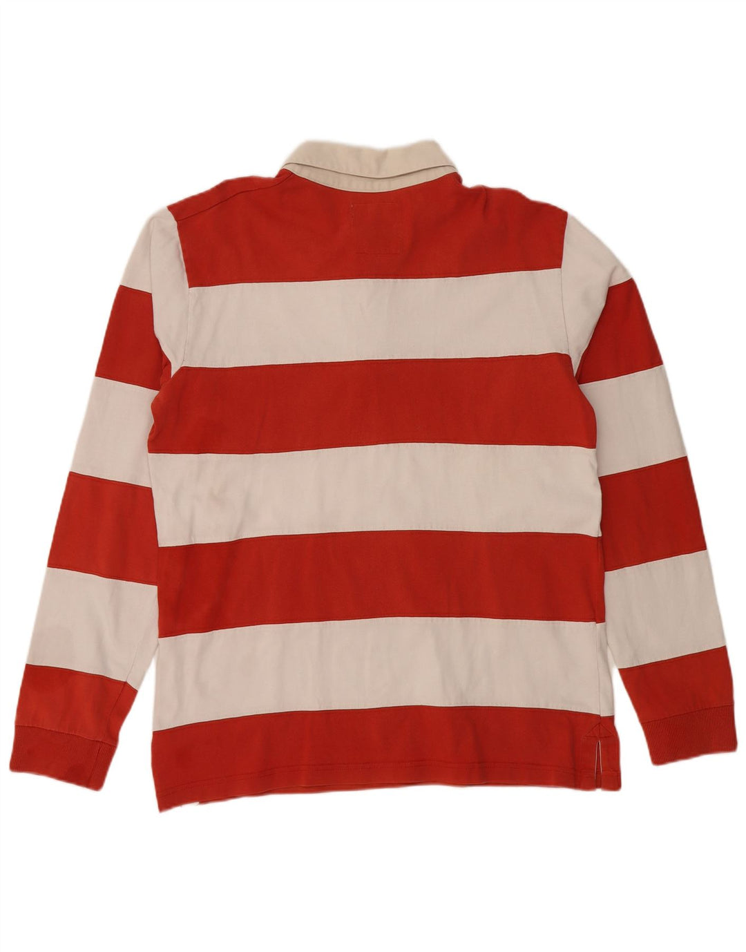 TIMBERLAND Polo de Rugby à Manches Longues Homme Rayé Rouge Moyen