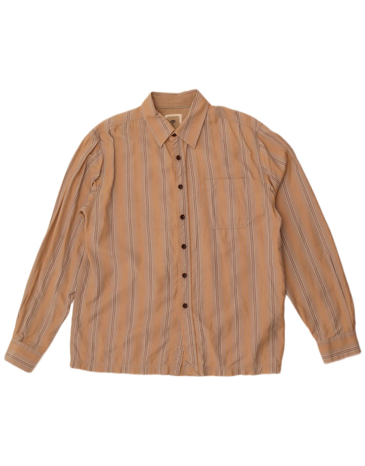 Chemise Homme Fat Face Coton Rayé Beige Moyen