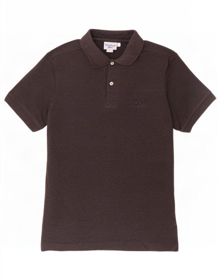 Reebok Polo Homme Petit Marron Coton