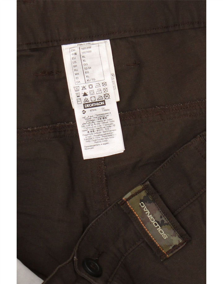 Decathlon Short Cargo Homme XL W38 Marron Polyester