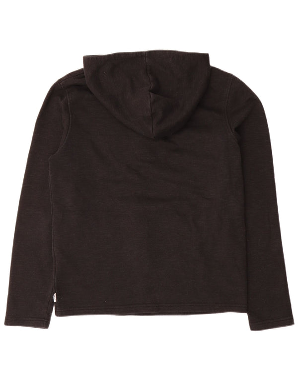Jack & Jones Pull à capuche à col zippé pour homme Petit gris Polyester