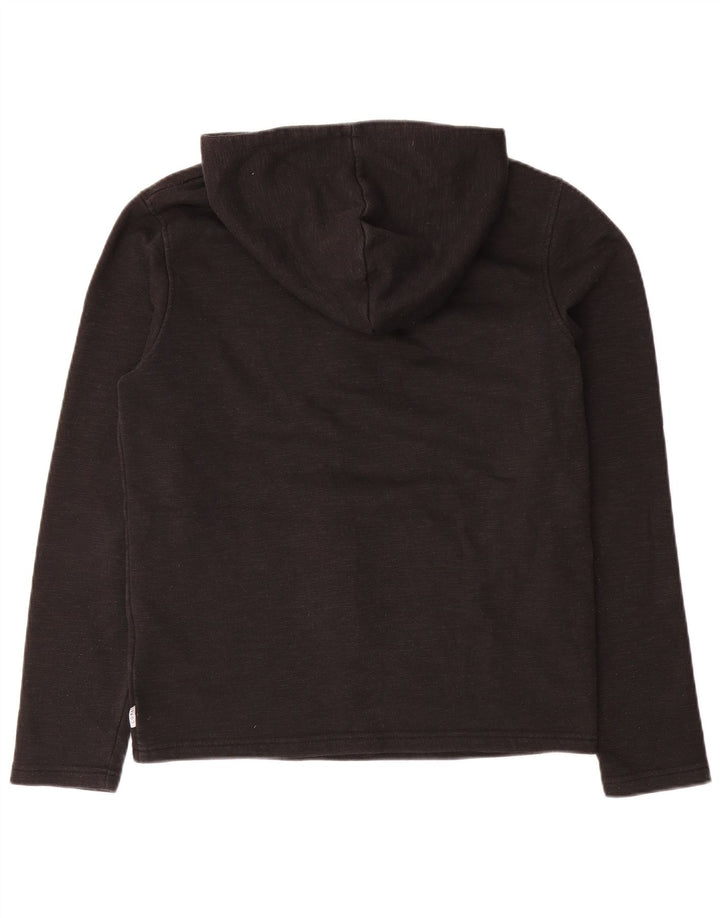 Jack & Jones Pull à capuche à col zippé pour homme Petit gris Polyester