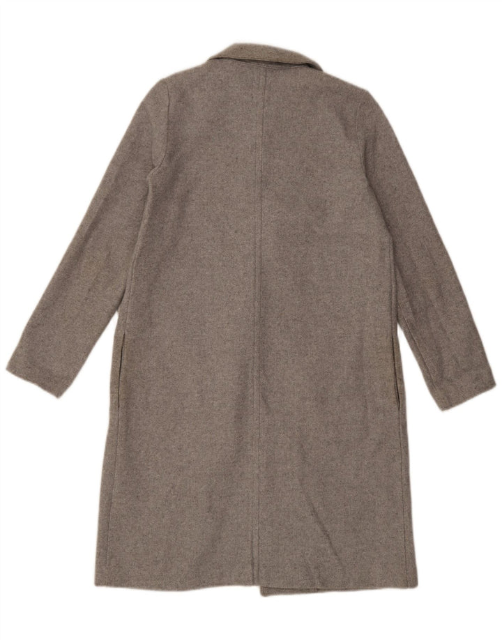 Zara Femme Pardessus UK 10 Petit Gris Polyester