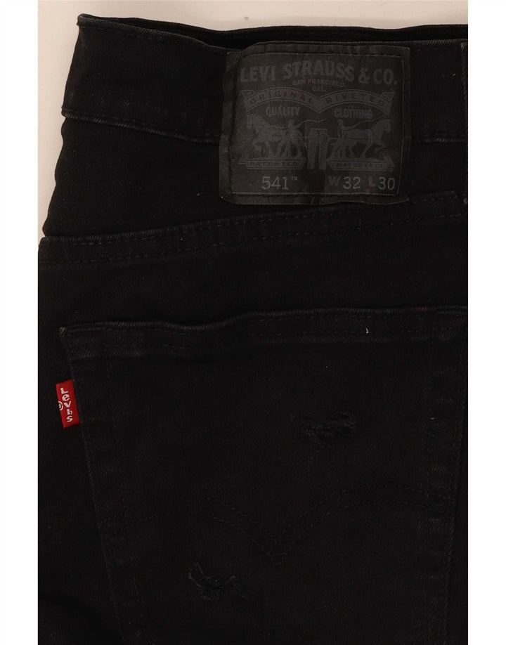 Levi's Short en Jean 541 Femme W32 Large Noir Coton