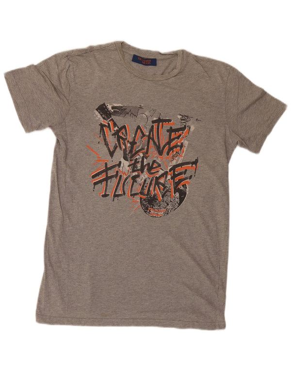 Trussardi Jeans T-Shirt Graphique Homme Petit Gris