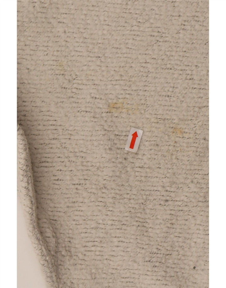 Jack Wills Sweat-shirt court pour femme UK 12 Gris moyen Coton