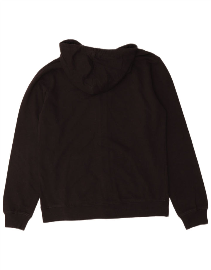 Lotto Pull à capuche zippé pour homme en coton noir moyen