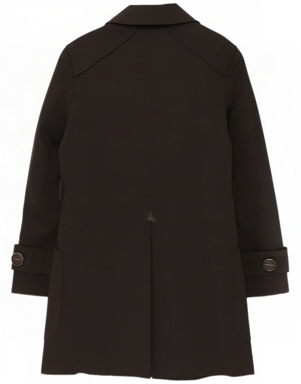 Zara Mens Trench Coat UK 40 Large Noir Coton