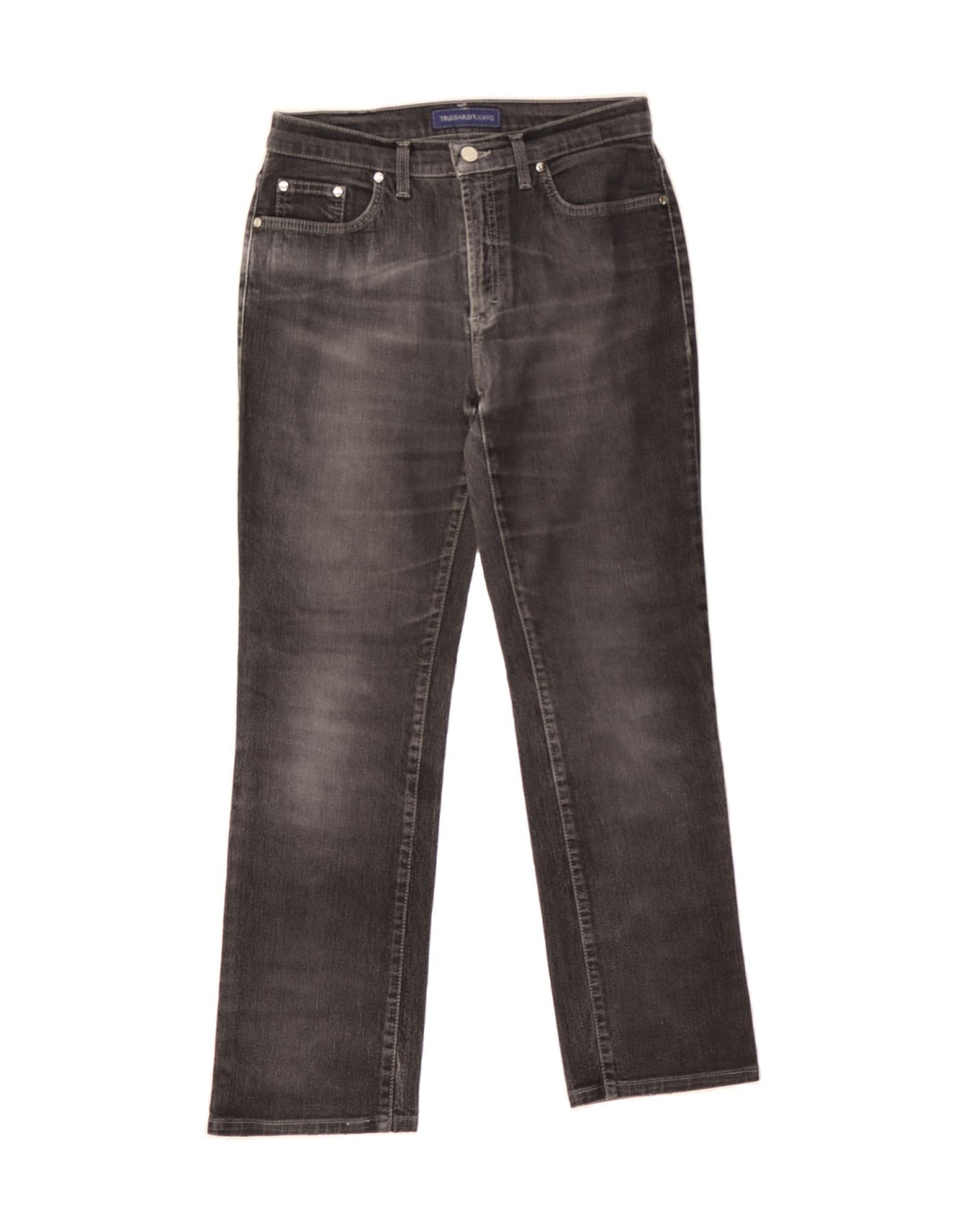 TRUSSARDI Womens Straight Jeans W30 L29 Navy Blue Cotton Vintage Trussardi and Second-Hand Trussardi from Messina Hembry 