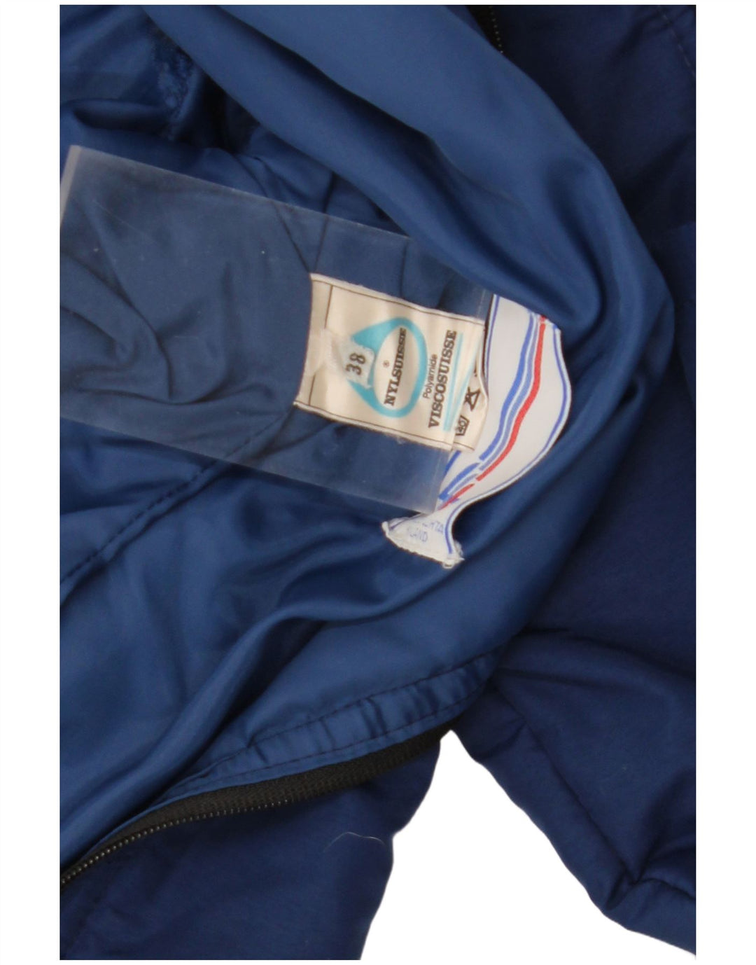 NYLSUISSE Veste coupe-vent à capuche pour femme EU 38 Bleu marine moyen Viscose