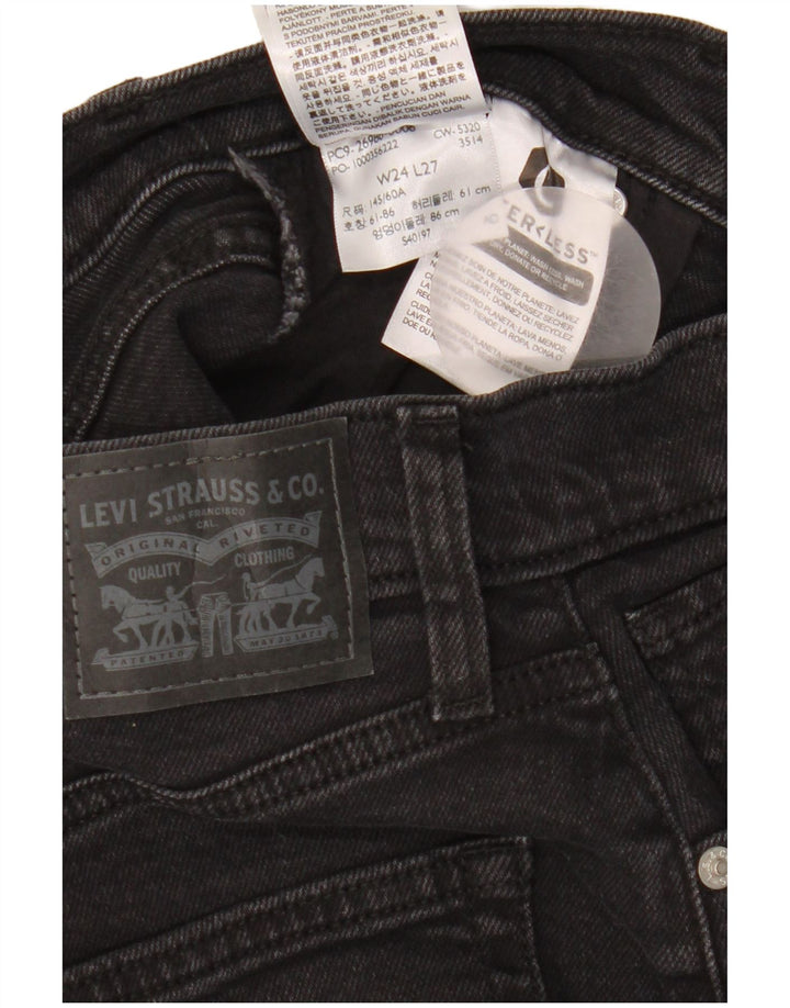 Levi's Jean Fuselé W24 L27 Femme Noir Coton