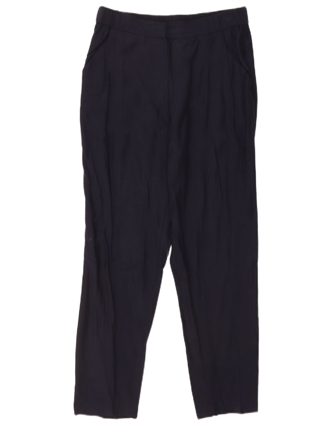 Massimo Dutti Pantalon Chino Droit Femme EU 40 Medium W30 L29 Bleu Marine