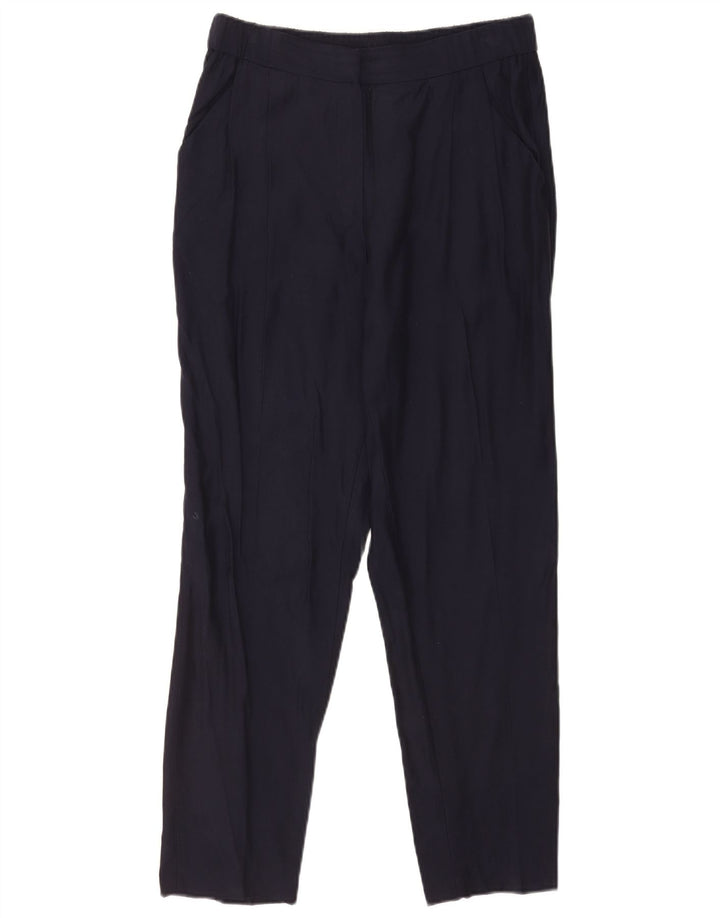 Massimo Dutti Pantalon Chino Droit Femme EU 40 Medium W30 L29 Bleu Marine