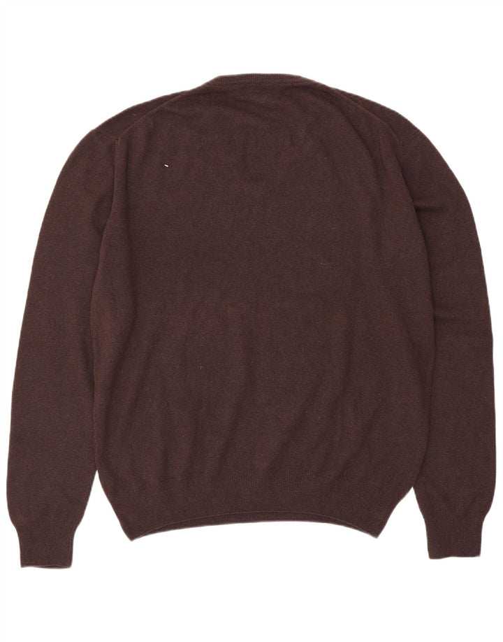 KAPPA Pull Col V Homme XL Marron Laine