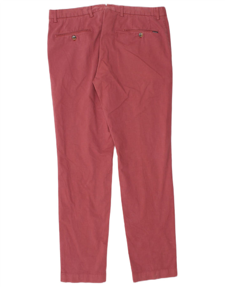 Hackett Pantalon de Costume Slim Homme W33 L31 Rose Coton