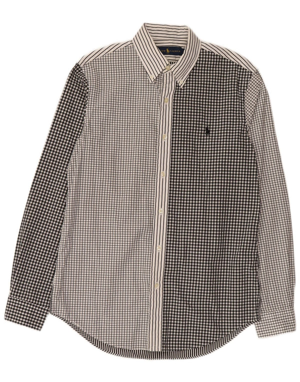 Ralph Lauren Chemise Homme Petit Noir Patchwork Coton