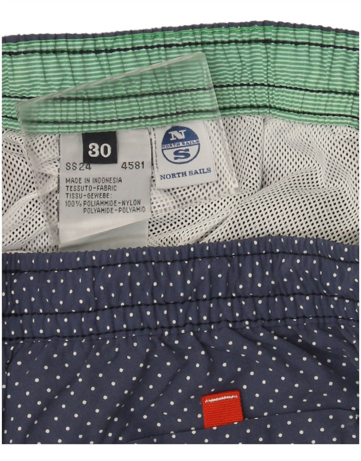 Short de Bain Homme North Sails Polyamide Taché Bleu Marine Moyen