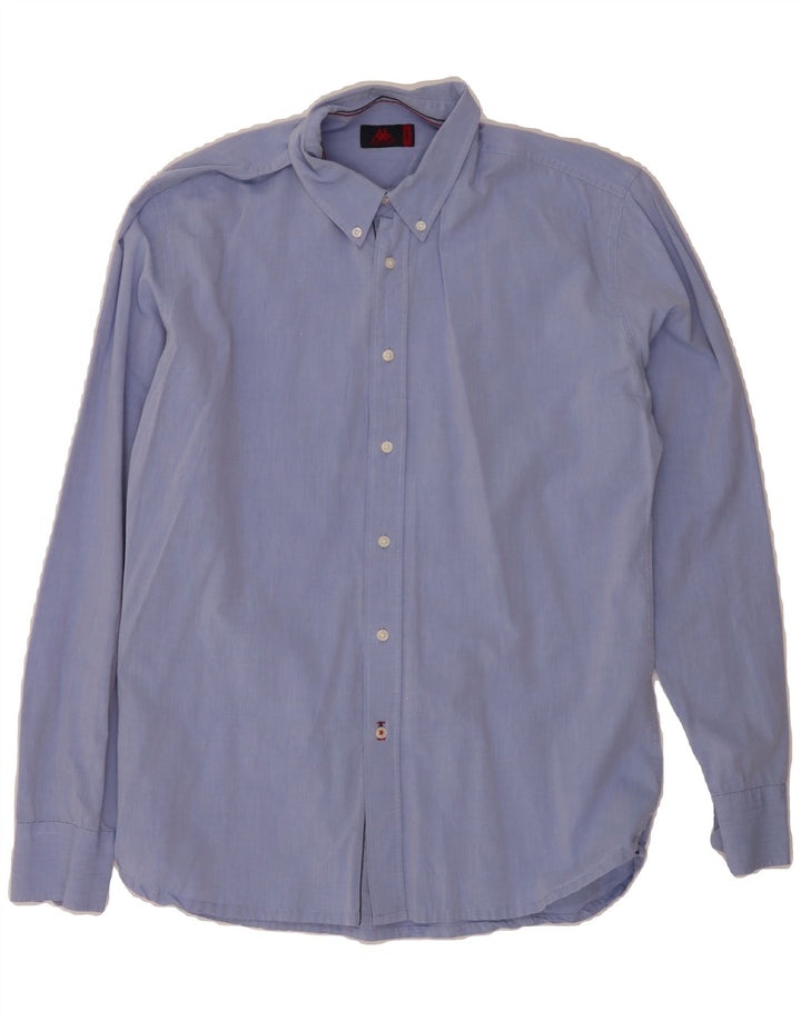 KAPPA Mens Shirt Large Blue Vintage Kappa and Second-Hand Kappa from Messina Hembry 