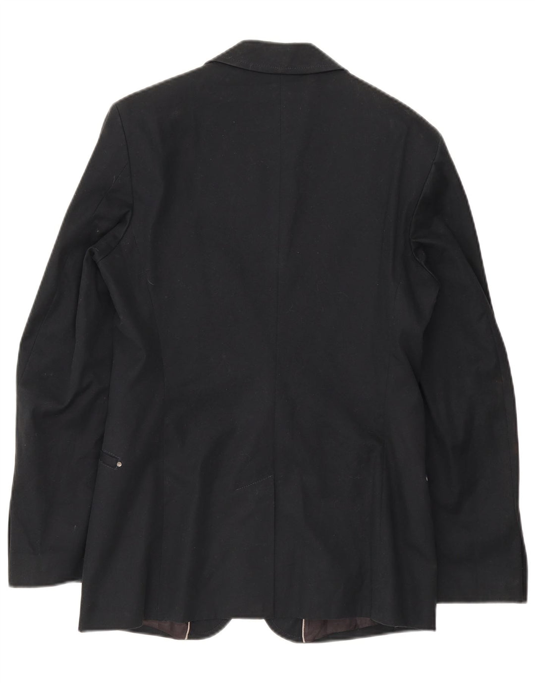 Zara Veste Blazer 2 Boutons Homme IT 48 Bleu Marine Moyen Coton