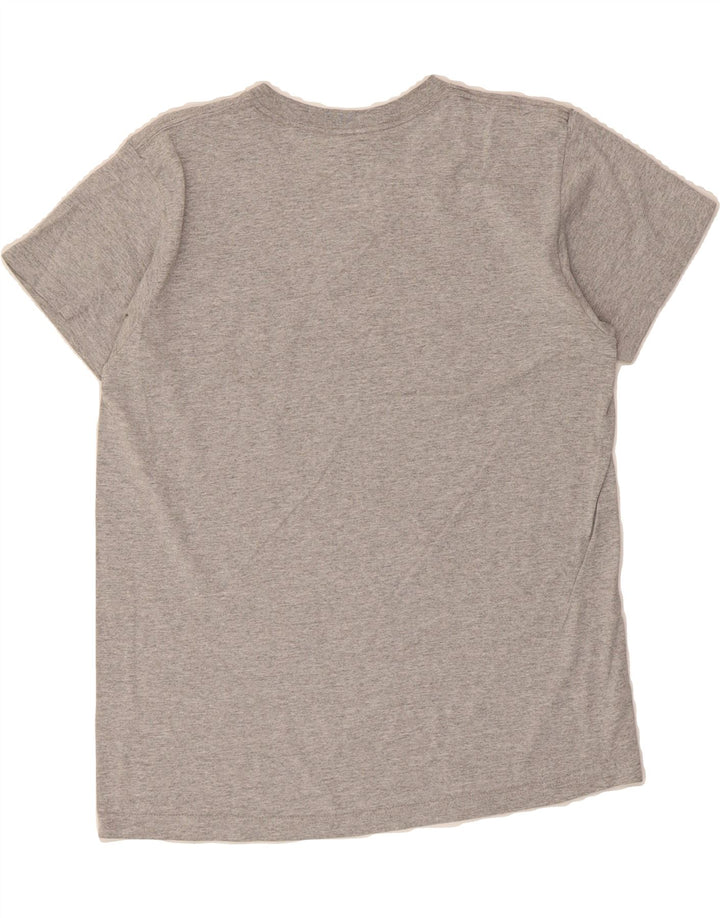 ADIDAS Womens T-Shirt Top UK 14 Medium Grey Cotton Vintage Adidas and Second-Hand Adidas from Messina Hembry 
