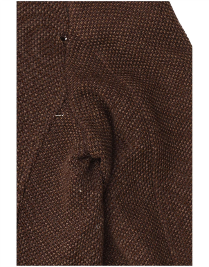 Massimo Dutti Veste Blazer 2 Boutons Homme UK 42 XL Coton Marron