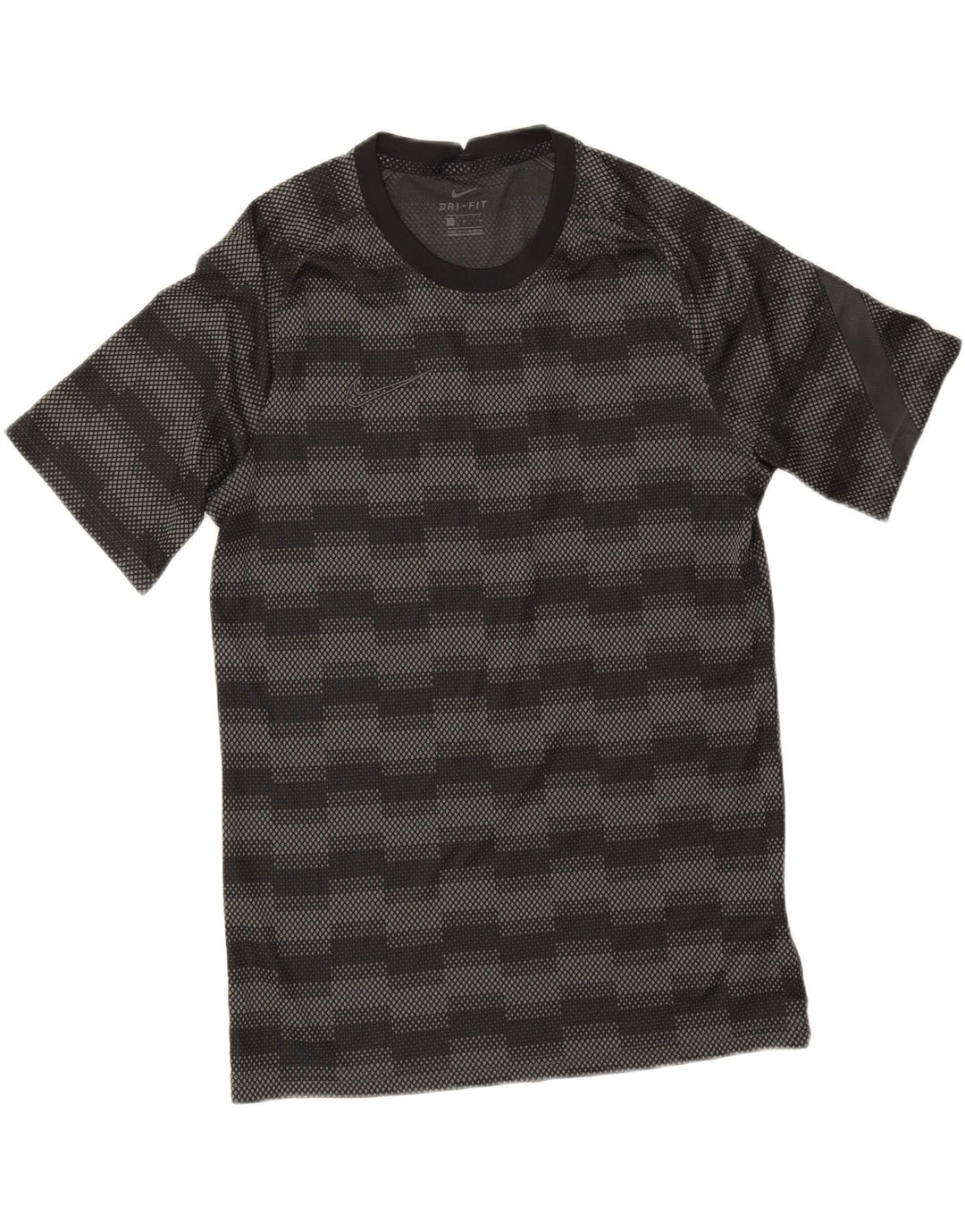 Nike Hommes Dri Fit T-Shirt Haut Noir Géométrique Polyester