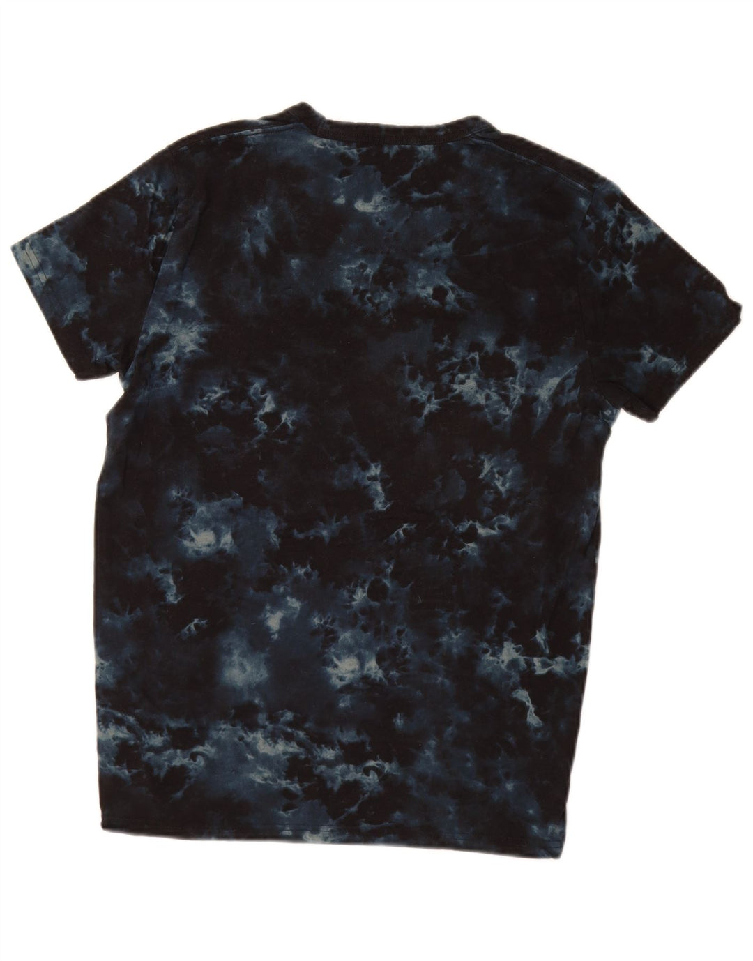 HOLLISTER T-shirt graphique pour hommes, petit haut en coton Tie Dye bleu marine