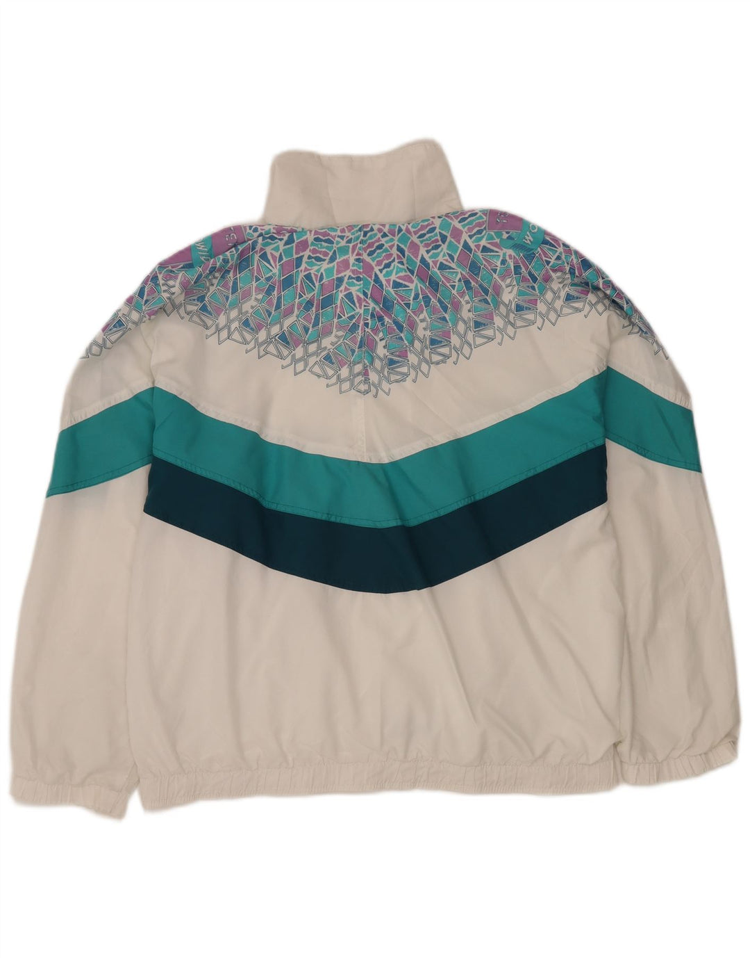 ELLESSE Veste de Survêtement Homme XL Blanc Géométrique