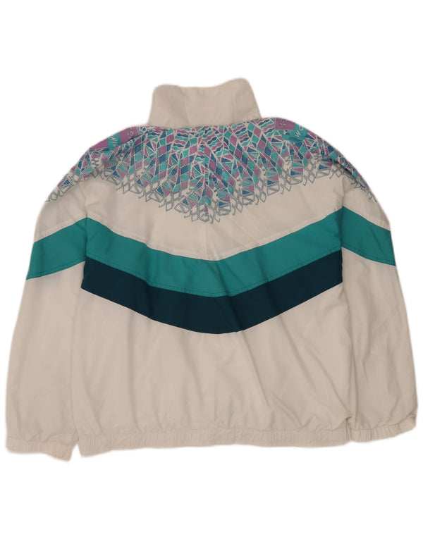 ELLESSE Veste de Survêtement Homme XL Blanc Géométrique