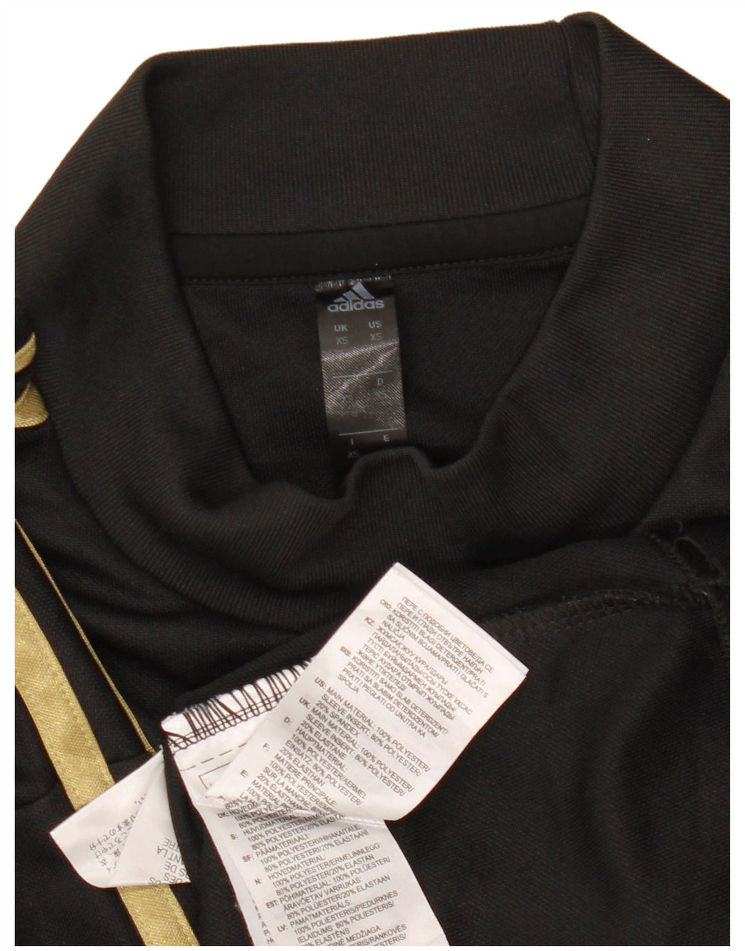 ADIDAS Homme Real Madrid Haut Manches Longues XS Noir Polyester