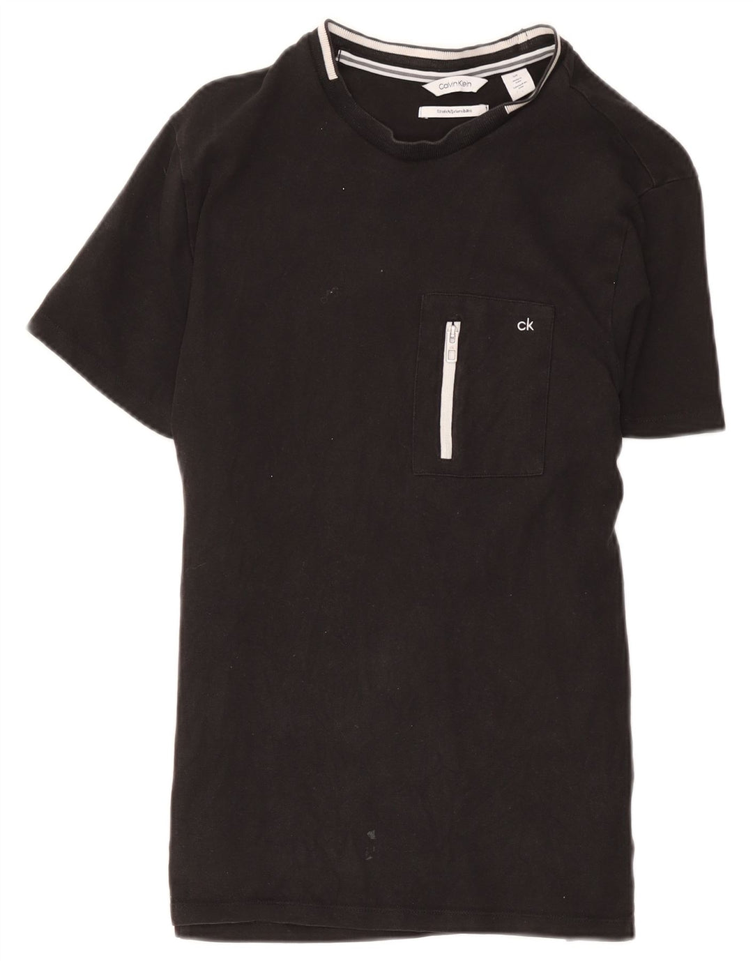 Calvin Klein T-Shirt Homme Petit Noir Coton