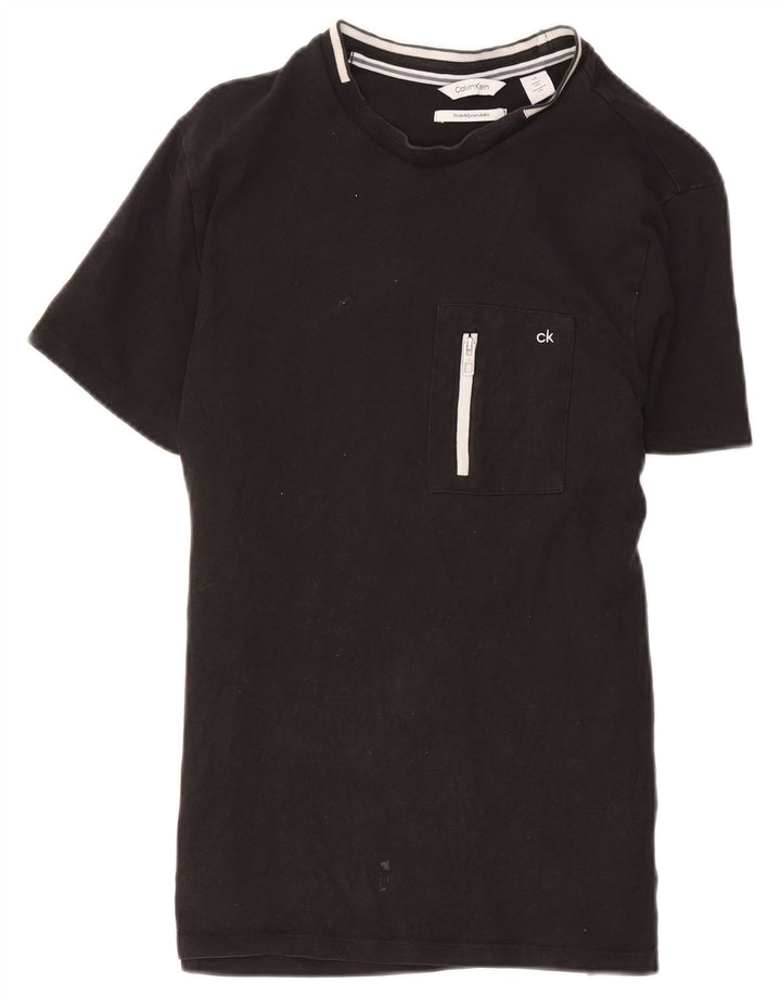 Calvin Klein T-Shirt Homme Petit Noir Coton