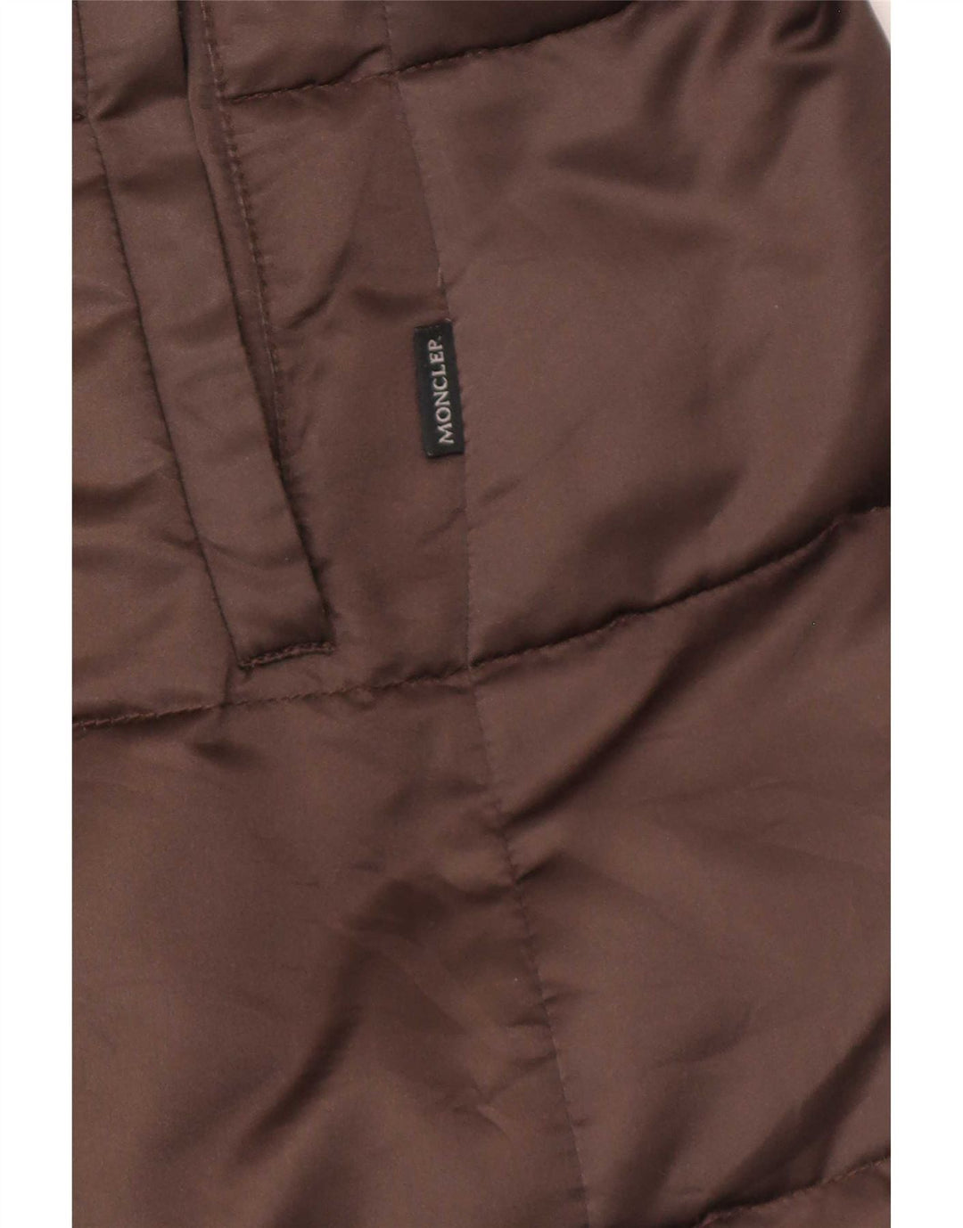 Moncler Manteau rembourré pour femme Taille 3 Large Marron