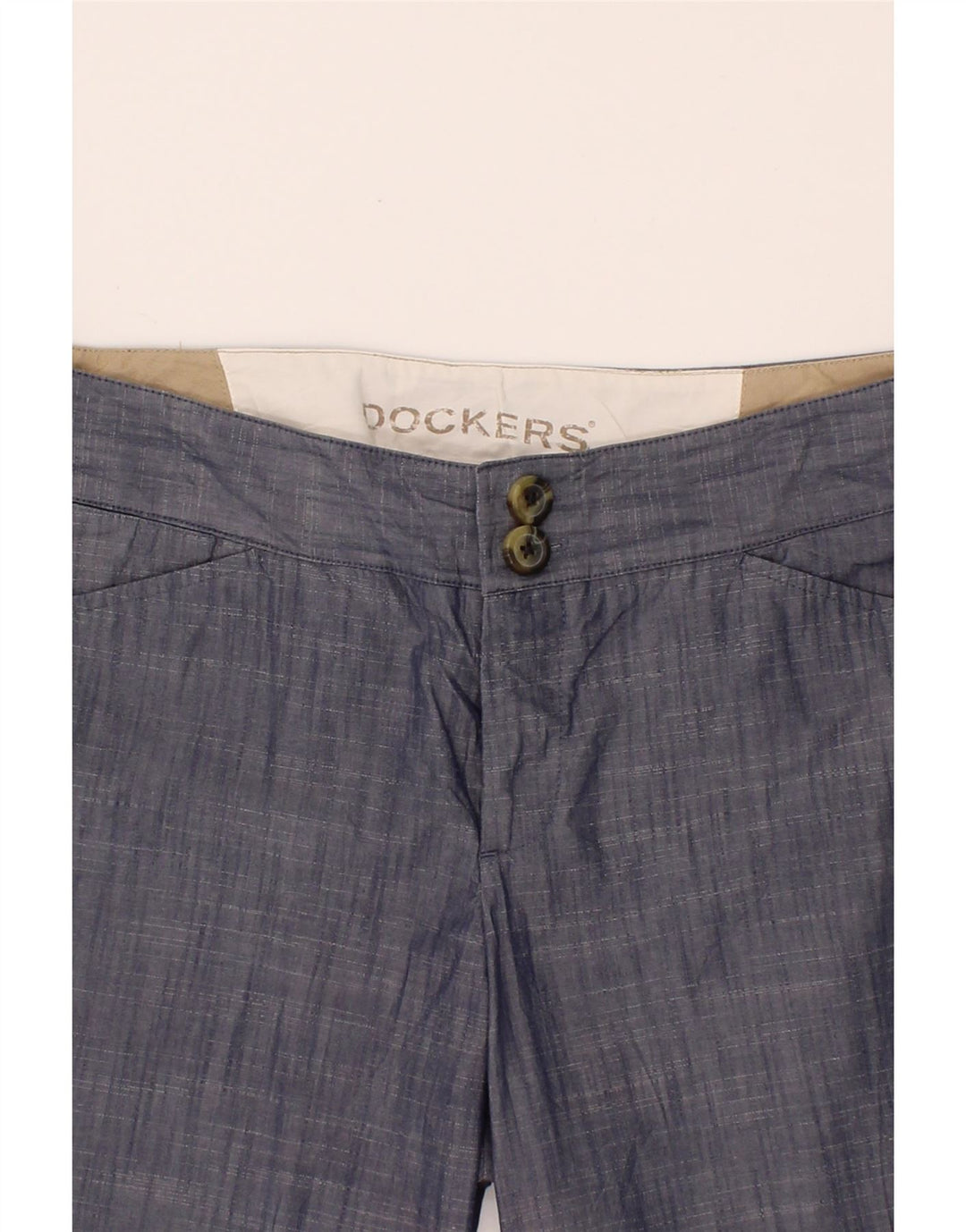 DOCKERS Womens Bermuda Shorts US 10 Large W34  Navy Blue Cotton Vintage Dockers and Second-Hand Dockers from Messina Hembry 