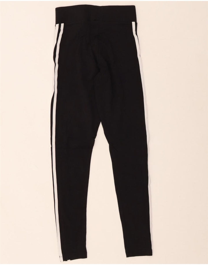ADIDAS Leggings Femme UK 6 XS Noir Coton