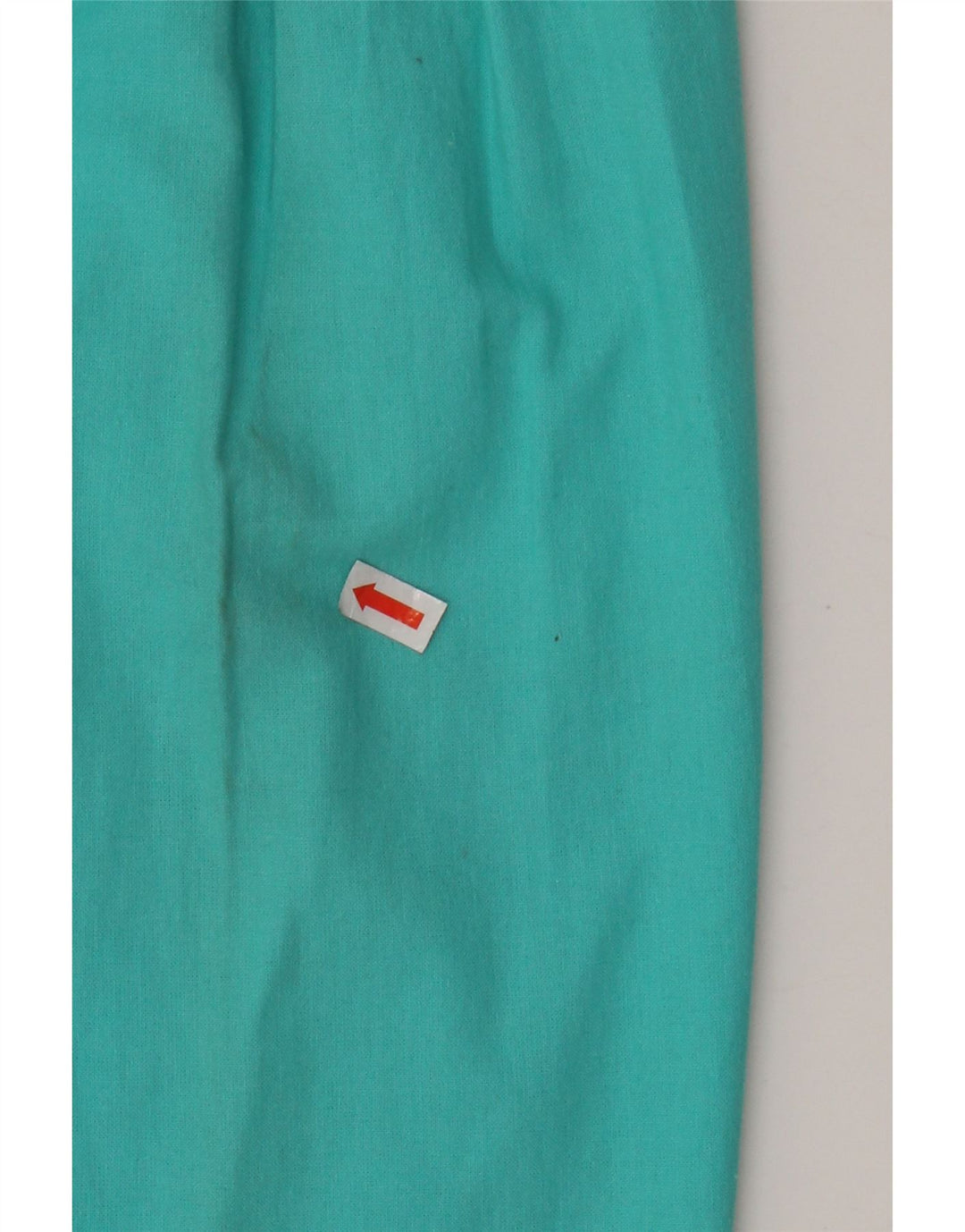 VINTAGE Pantalon Chino Taille Haute Femme W28 L27 Coton Turquoise