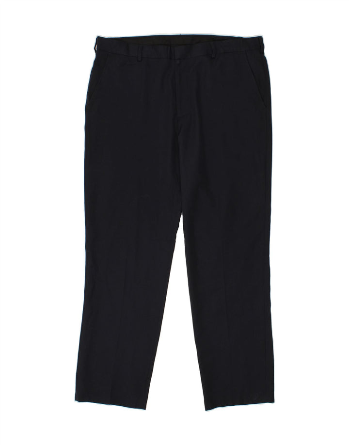 IZOD Mens Slim Chino Trousers W38 L32 Navy Blue Polyester Vintage Izod and Second-Hand Izod from Messina Hembry 
