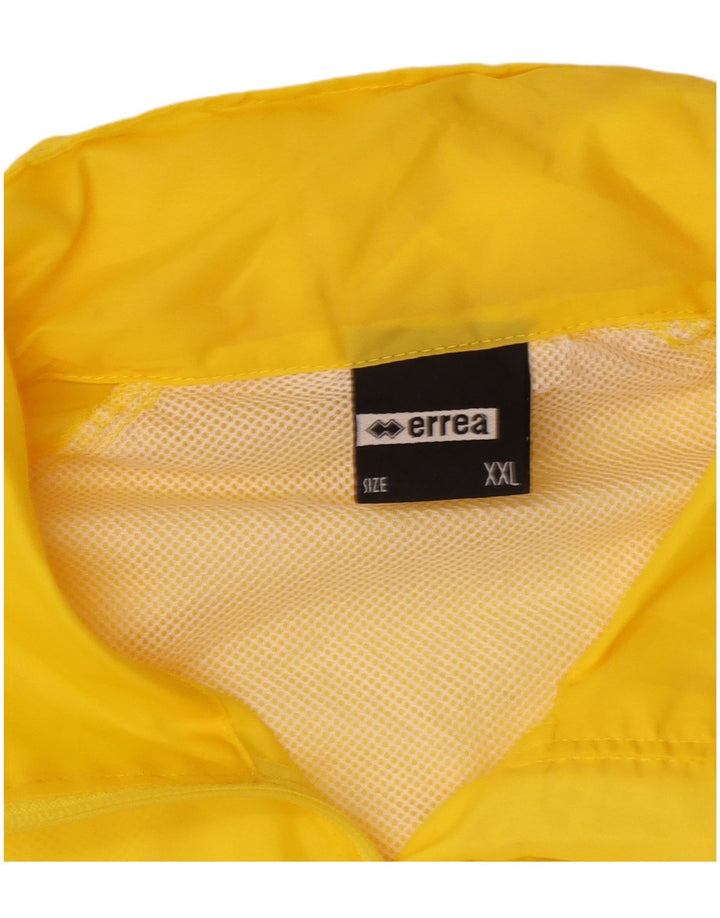 Errea Veste de Pluie Homme UK 44 2XL Jaune Nylon