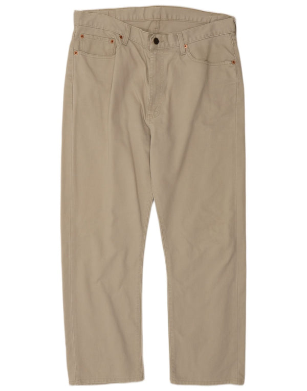Levi's Pantalon décontracté droit 505 W36 L28 Homme Beige Coton