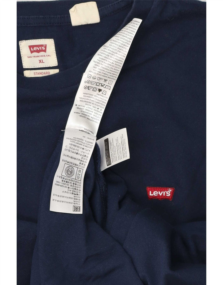 Levi's Haut Standard Manches Longues XL Homme Bleu Marine Coton