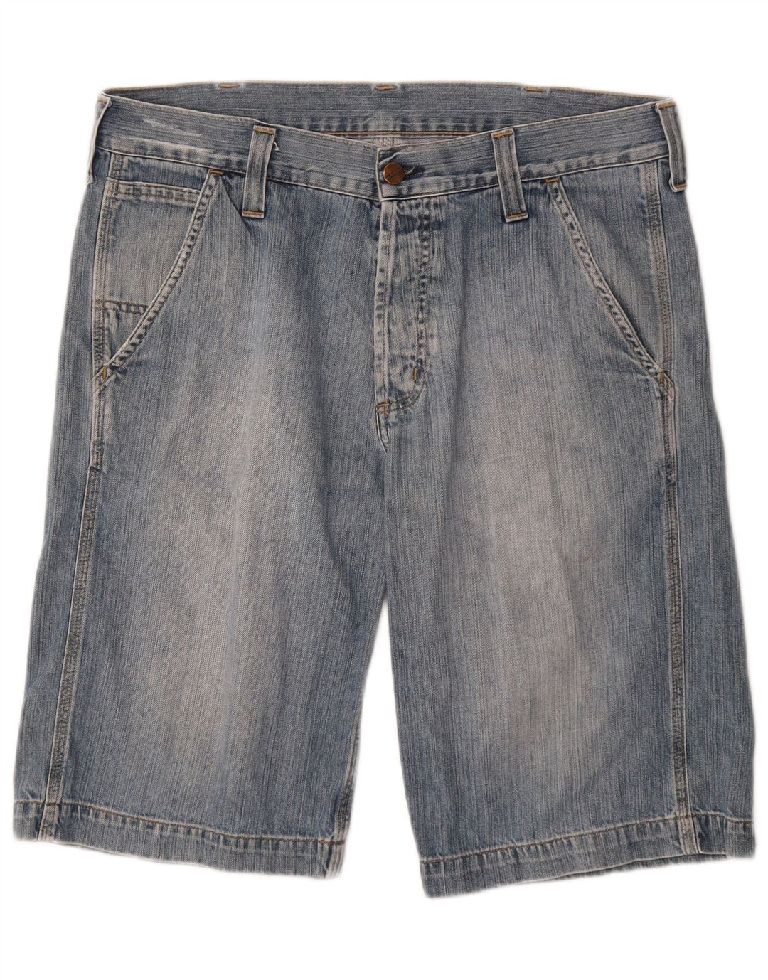 CARHARTT Bermuda Denim Homme W30 Bleu Moyen Coton