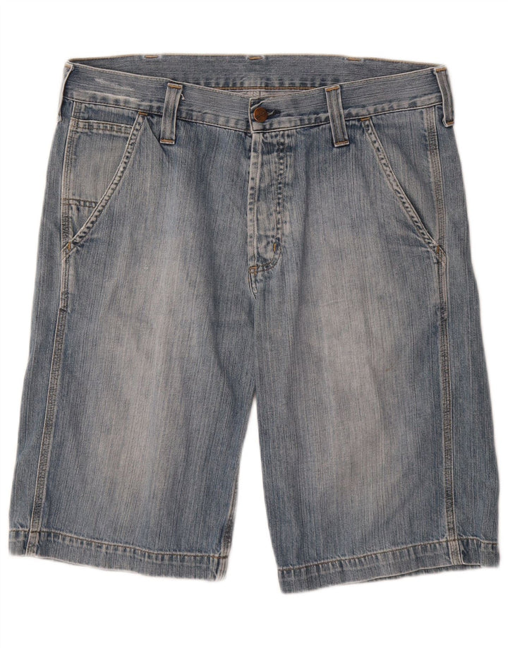 CARHARTT Bermuda Denim Homme W30 Bleu Moyen Coton